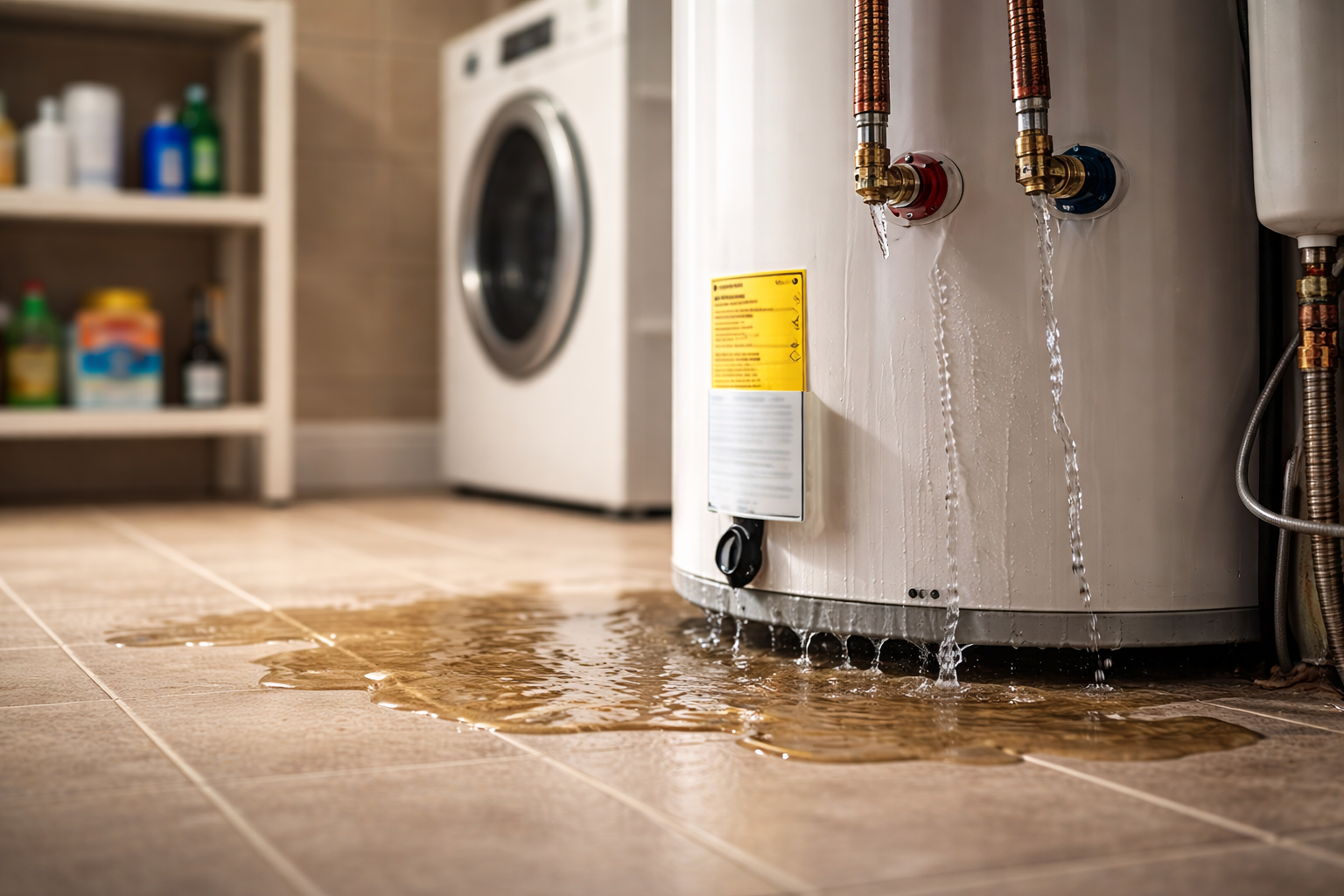 Water heater leaking water