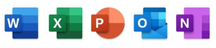 microsoft  office icons