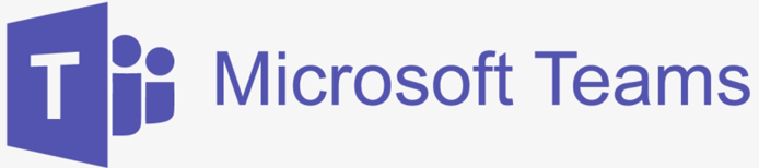 The microsoft teams logo is purple and white on a white background.