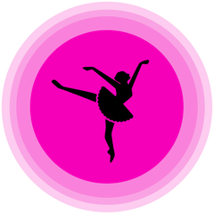 Illustration of a person dancing icon
