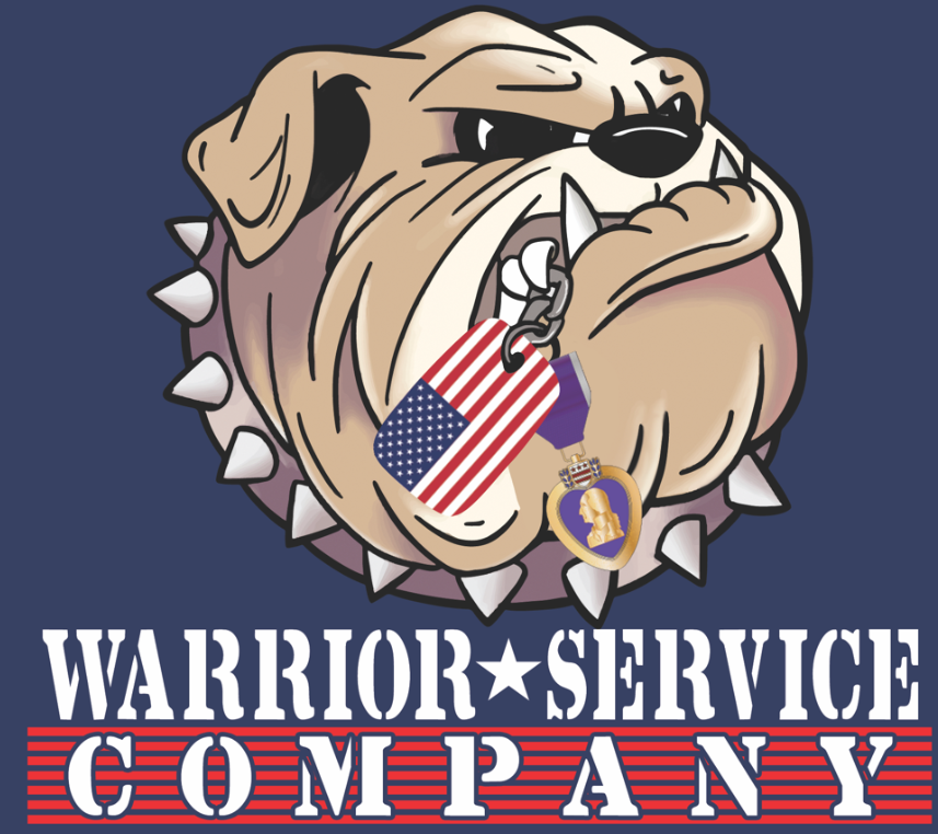 Warrior Service Company logo representing veteran support and community service.