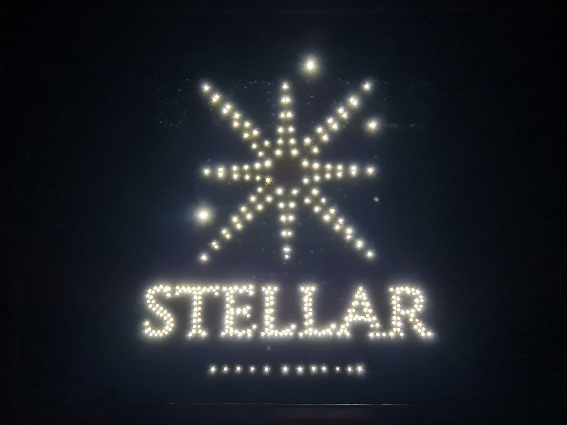 bespoke carpet with fibre optic design