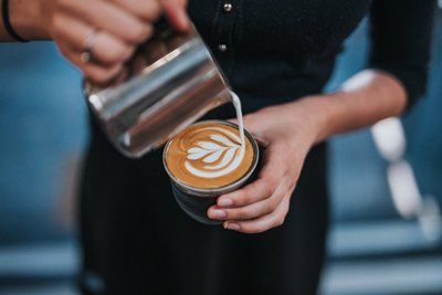 Pouring coffee