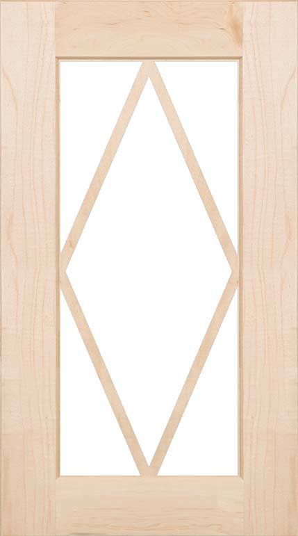 A wooden frame with a diamond pattern on a white background.