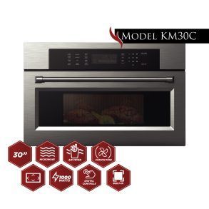 A picture of a model km30c microwave oven
