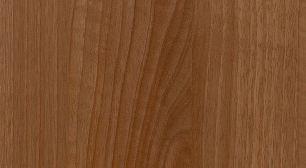 Close-up of smooth, reddish-brown wood grain with vertical lines.