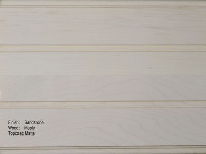 Sandstone finished maple wood panels with a matte topcoat.