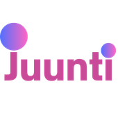 A blue speech bubble with the word saatchi on it.