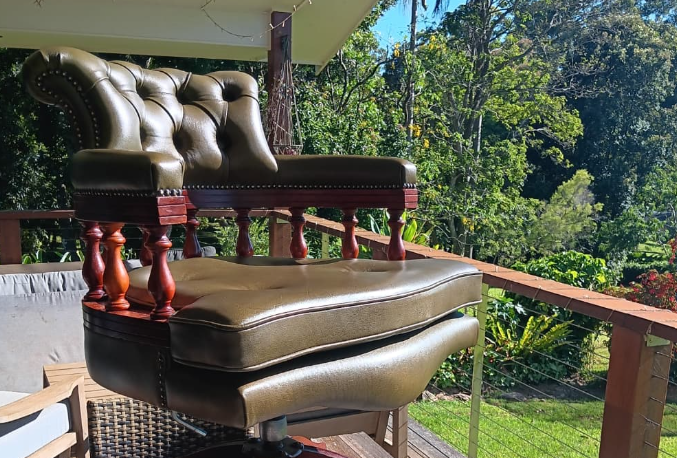 A Outdoor Seating Area With Benches — Cupitt's Quality Upholstery in Rous, NSW