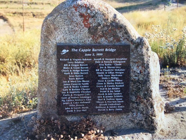 A Stone With Historical Marker — Fresno, CA — Casaccia Art Memorials Inc.