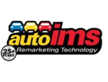 Logo for AutoIMS: Three colored car icons above the text