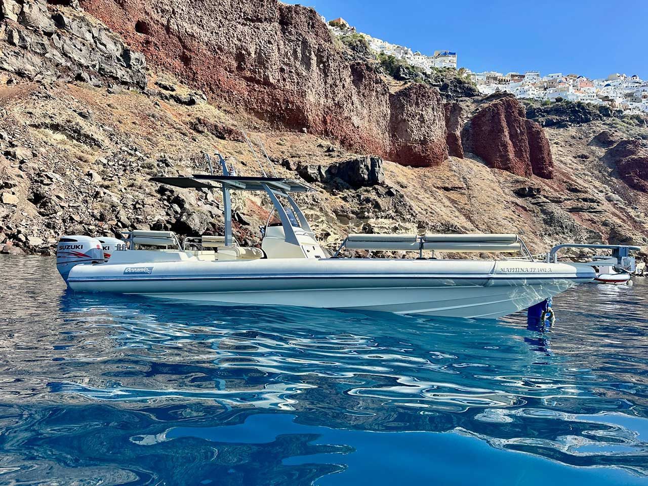Our Rental Boats in Santorini, Greece | SeaGold Boat Rental