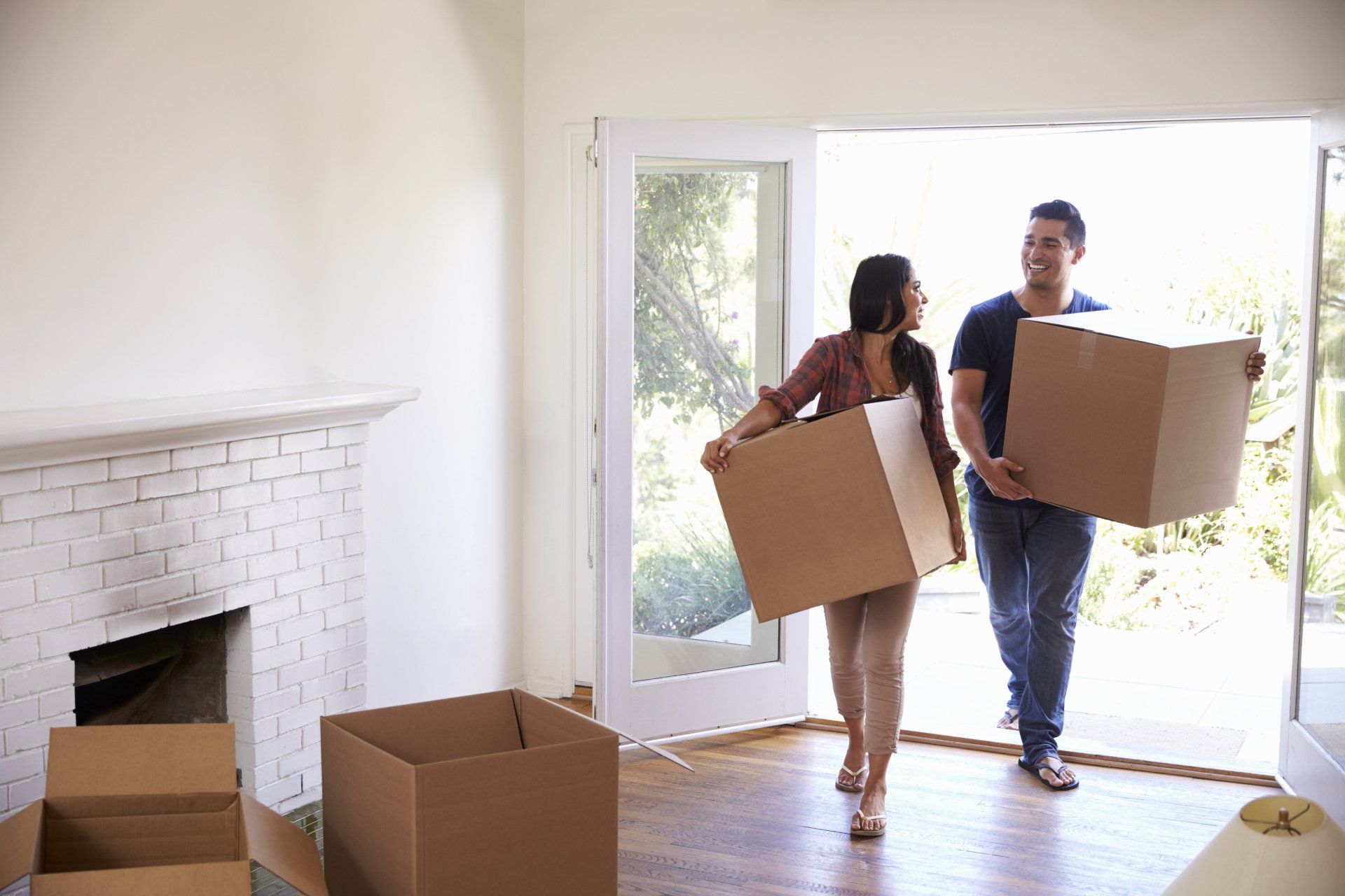 First time buyers moving in