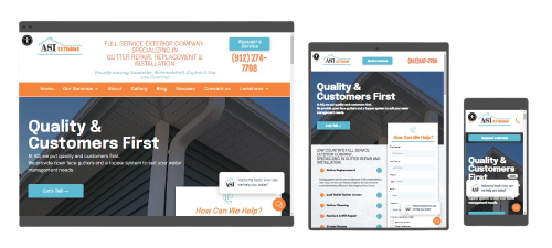 Gutter Installation Website Design