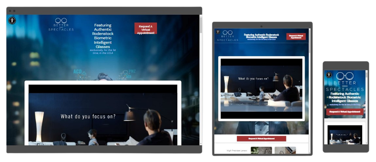 Eyeglasses Retail Website Design