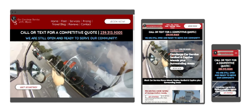 transportation website design