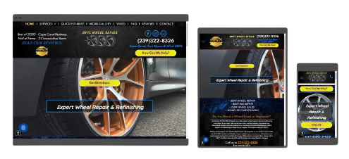 Wheel Repair Website Design