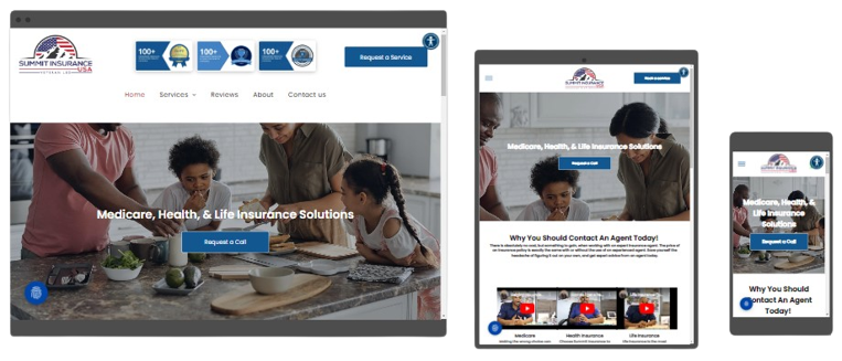health insurance website design