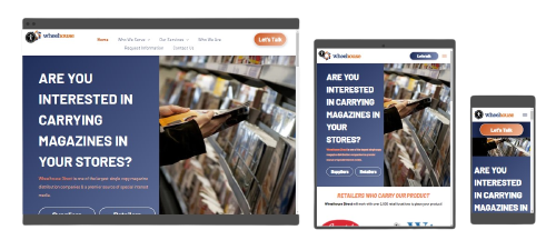 Magazine Distribution Website Design