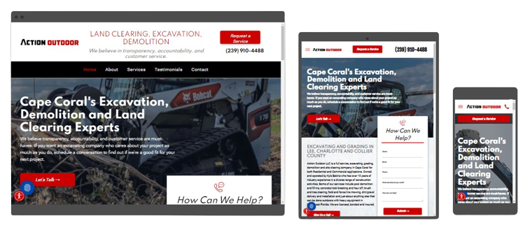 Excavation Website Design