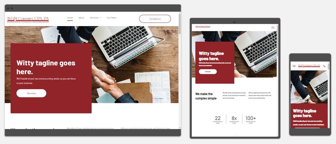 accountant website design