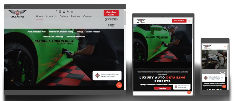 ceramic coating website design