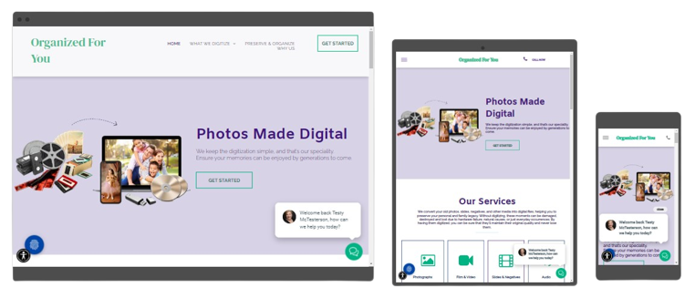 Photograph Digitization Website Design