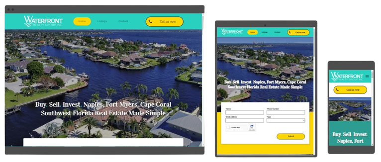 real estate agent website design