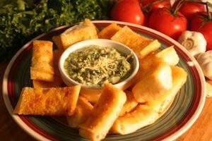 cheese bread at lamppost pizza