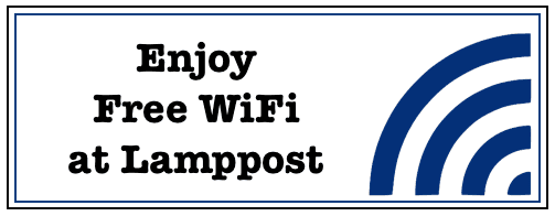 Free Internet Wifi at Lamppost Pizza in Davis, CA