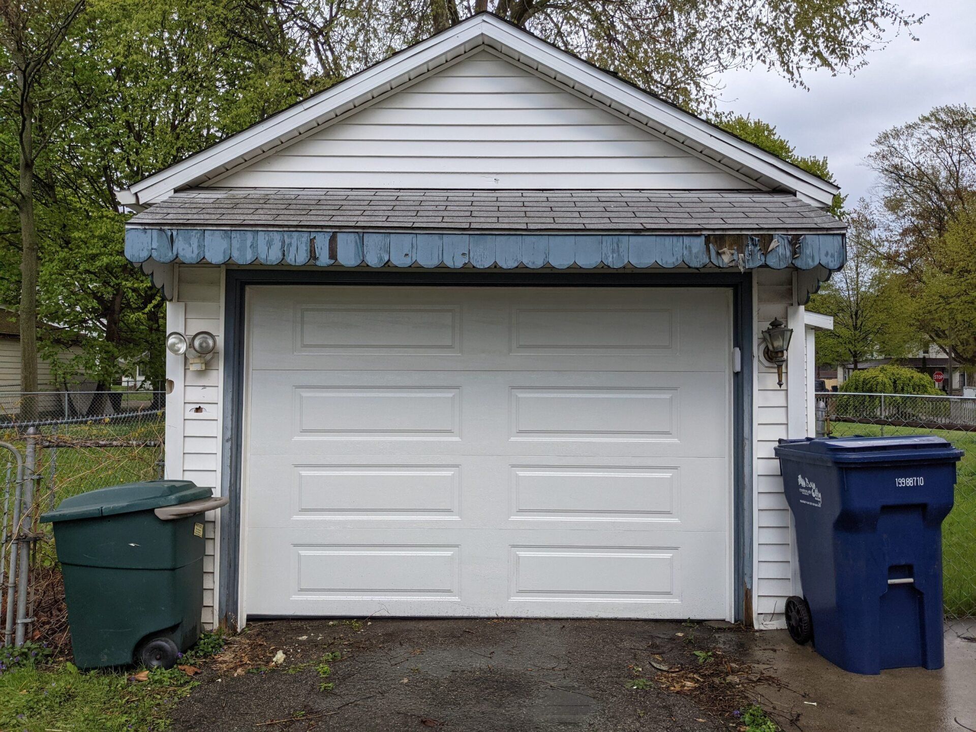 After Garage White Door - Bay City, MI - M & R Garage Doors & Openers