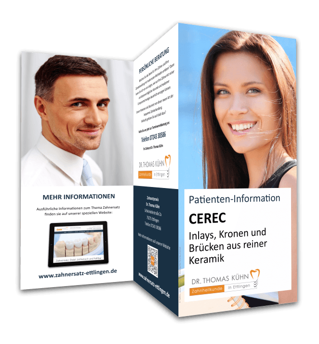 Flyer Cerec Keramik-Zahnersatz