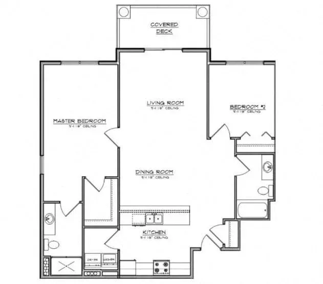 A black and white floor plan of a house