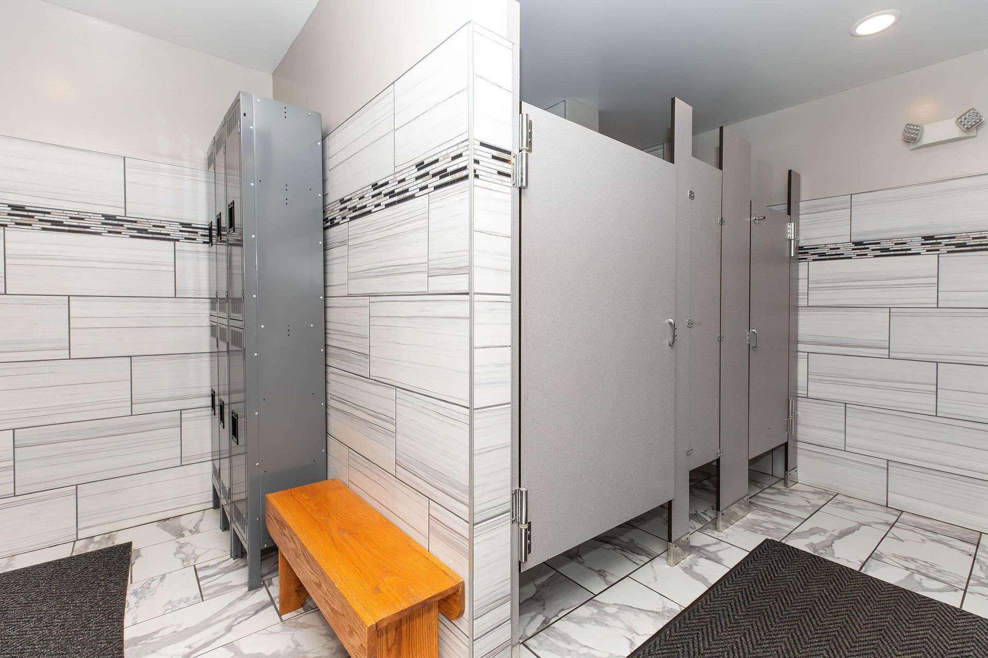 Locker room at the Homewood Manor apartments in Moline, IL