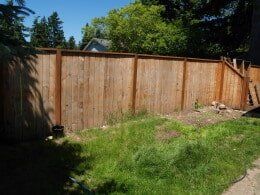 Dirty three year old fence
