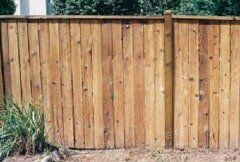 Fence after treating