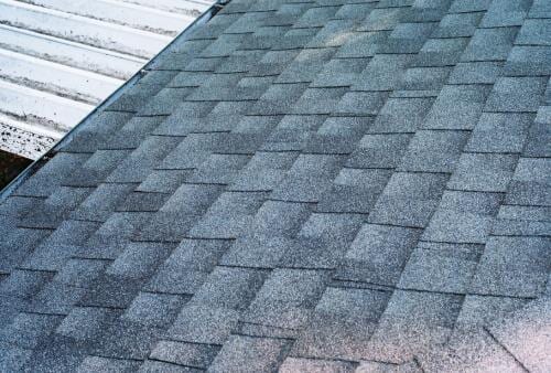 Shingle roof colored and resotred