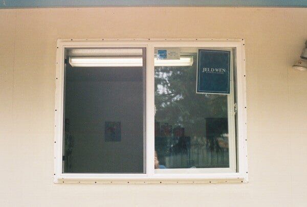 New window siding painted