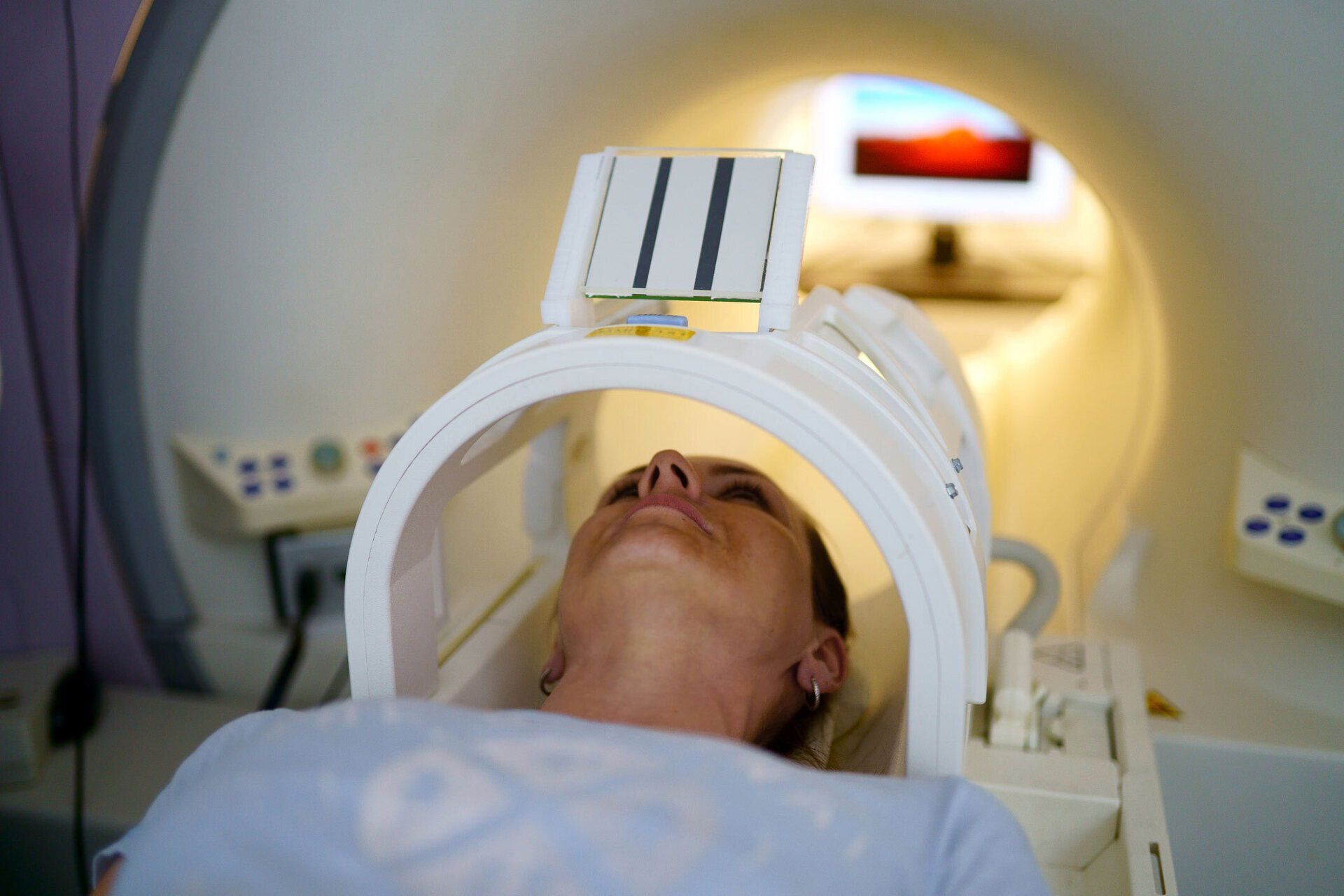 Women Receiving Scan Inside Tube — Costa Mesa, CA — Affiliated Medical Evaluators, Inc.
