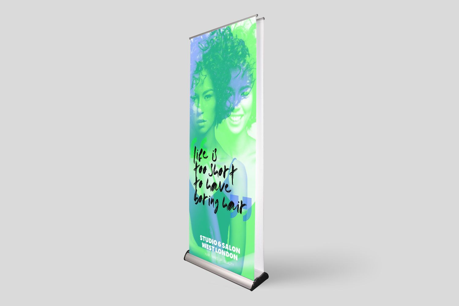 double sided roller banner