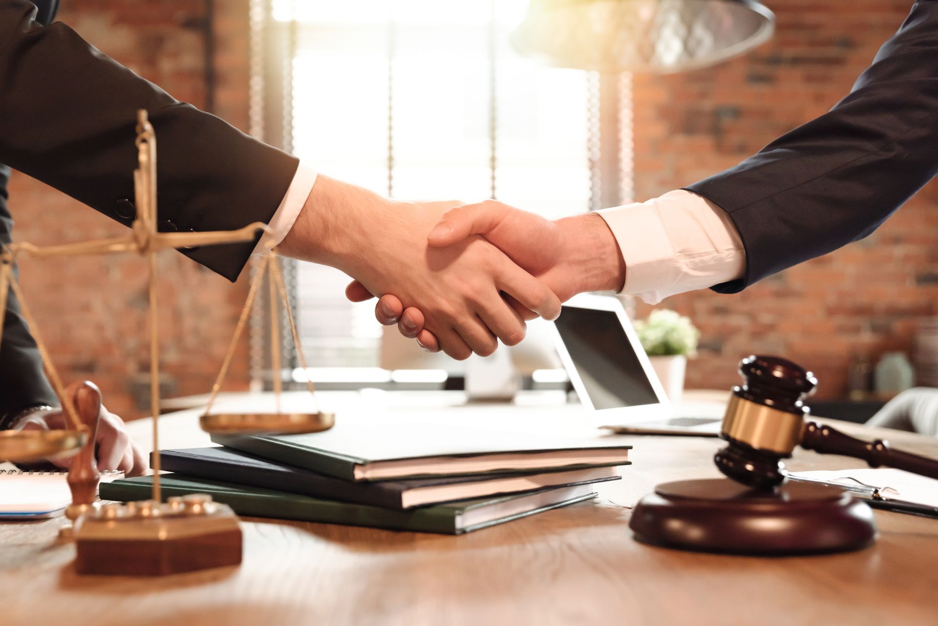 Lawyer and his client handshake | Conveyancing | Hope Island