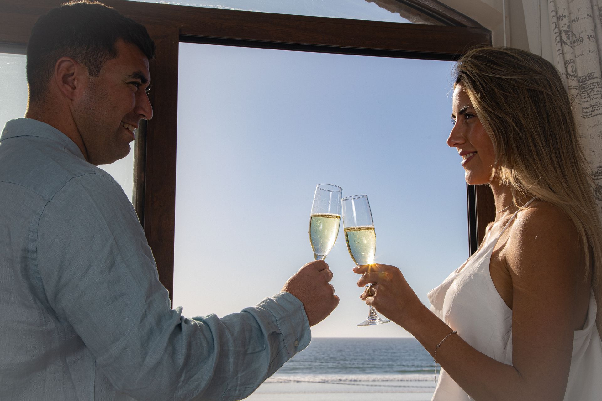 Hotel romántico para parejas frente al mar.