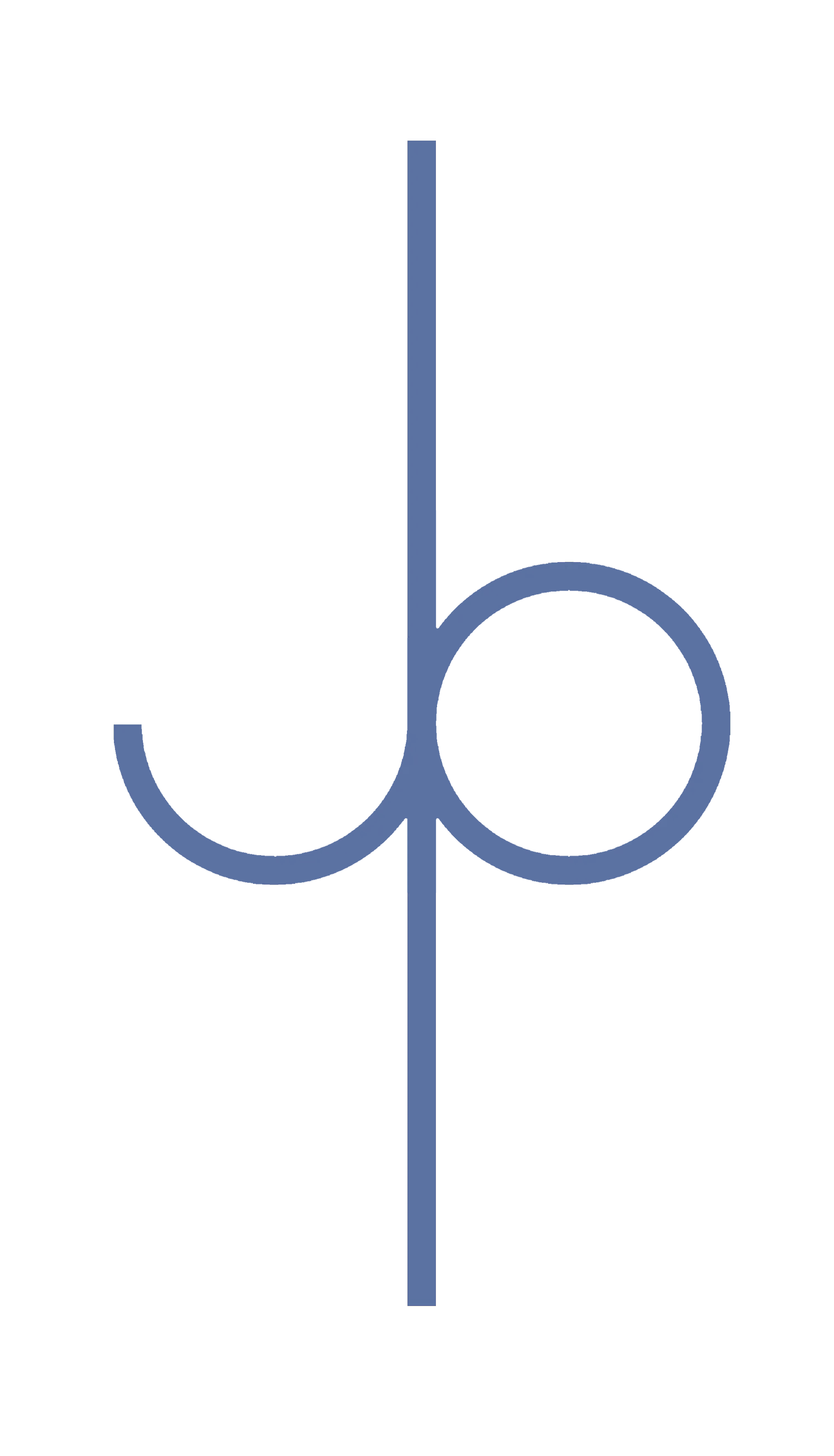 Blue symbol: vertical line intersecting a mirrored 
