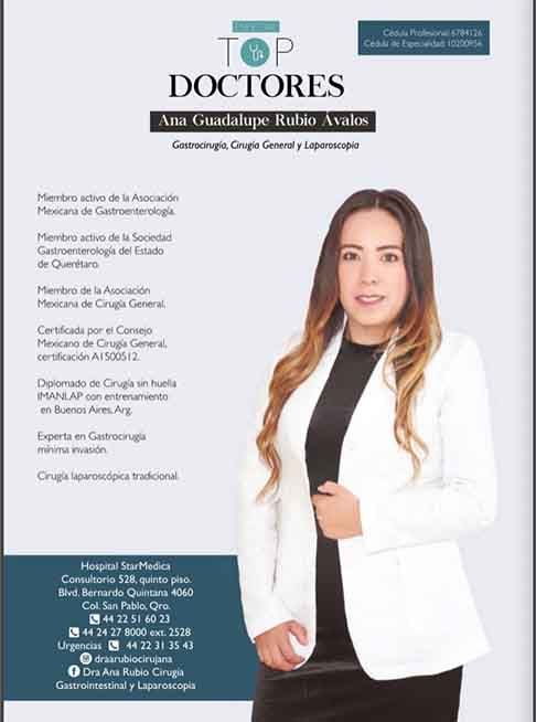 DRA. ANA GUADALUPE RUBIO ÁVALOS
