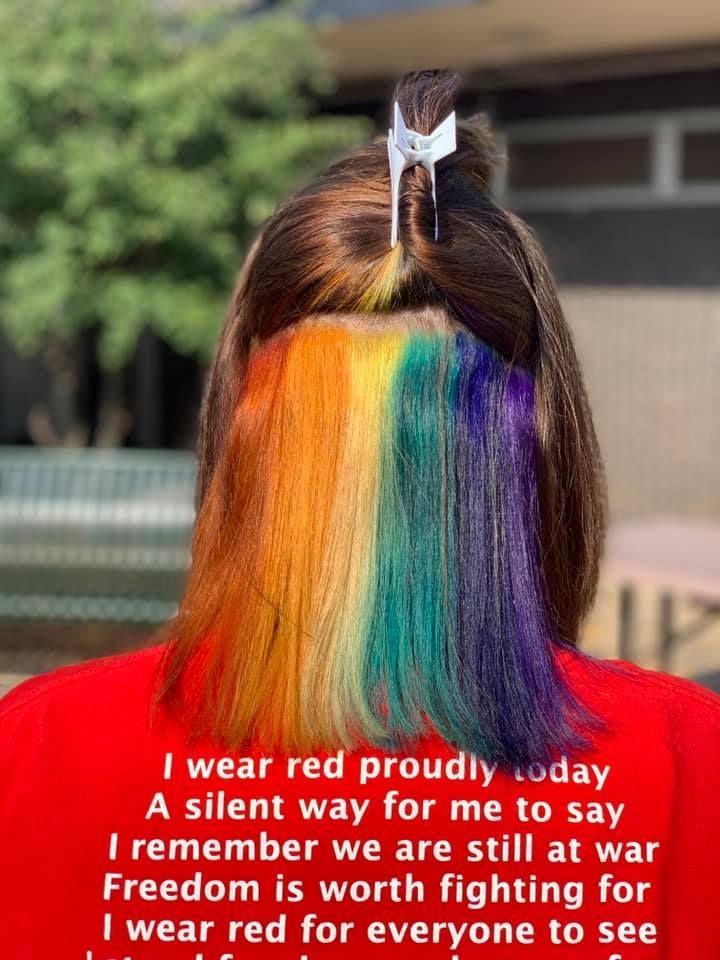 Rainbow colored hair — Grandville, MI — Ultra Hair