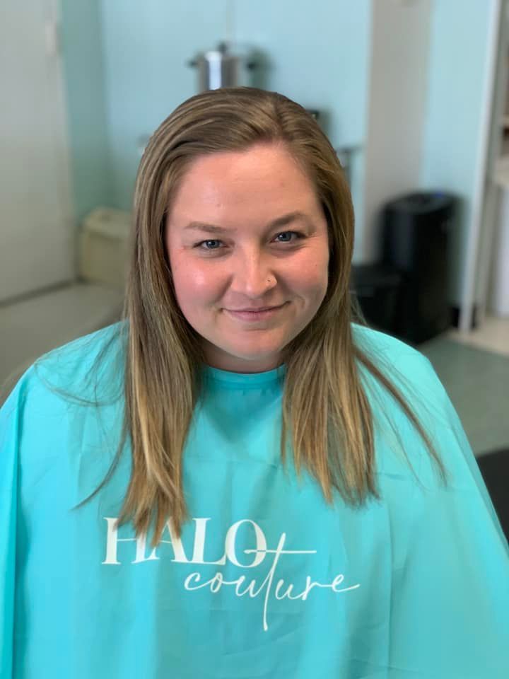 Smiling woman with straight hair — Grandville, MI — Ultra Hair