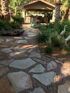 Stunning stone pathway — Midland, TX — Franklin Foliage Landscaping