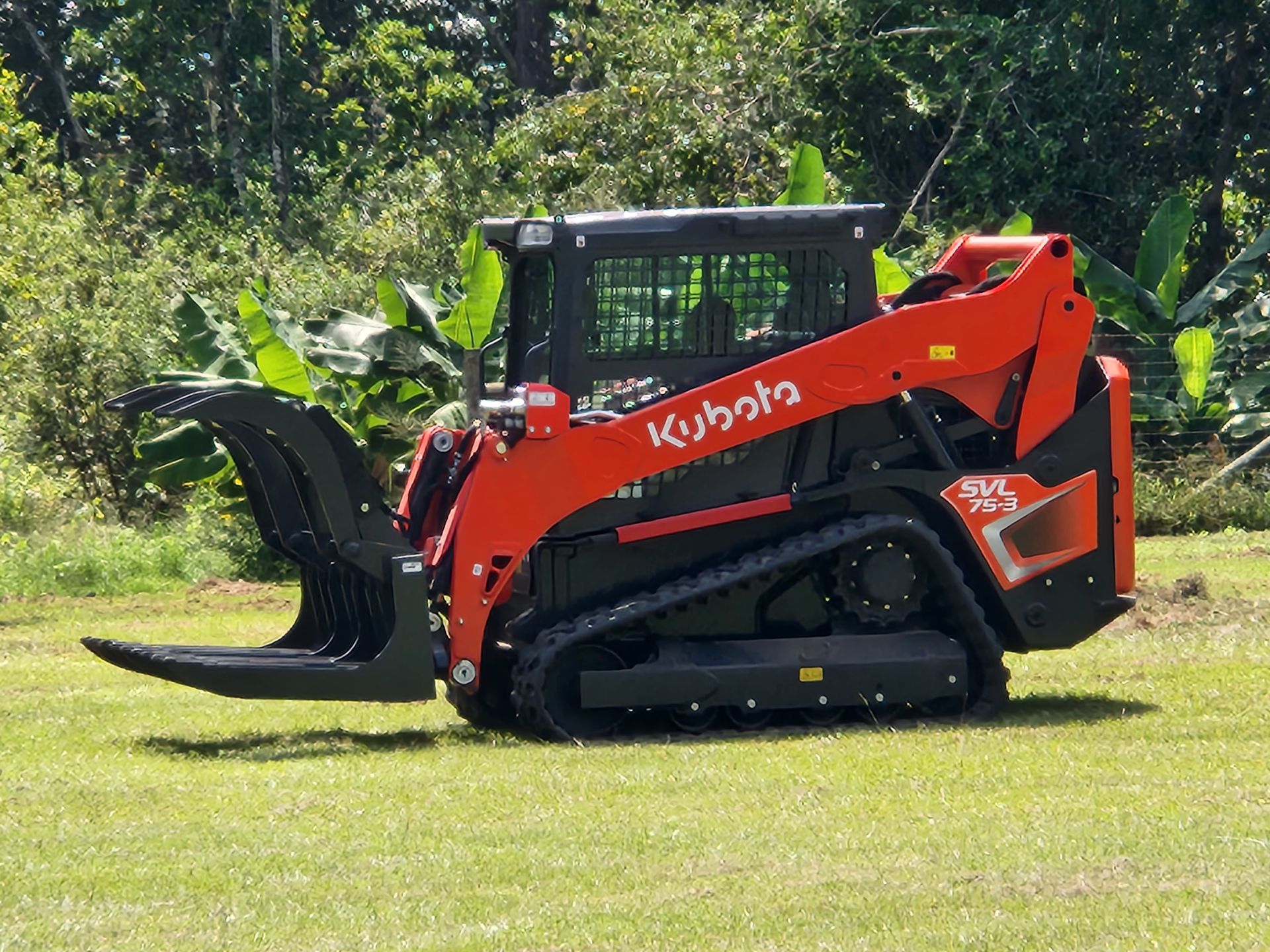 Skid steer for barn demo