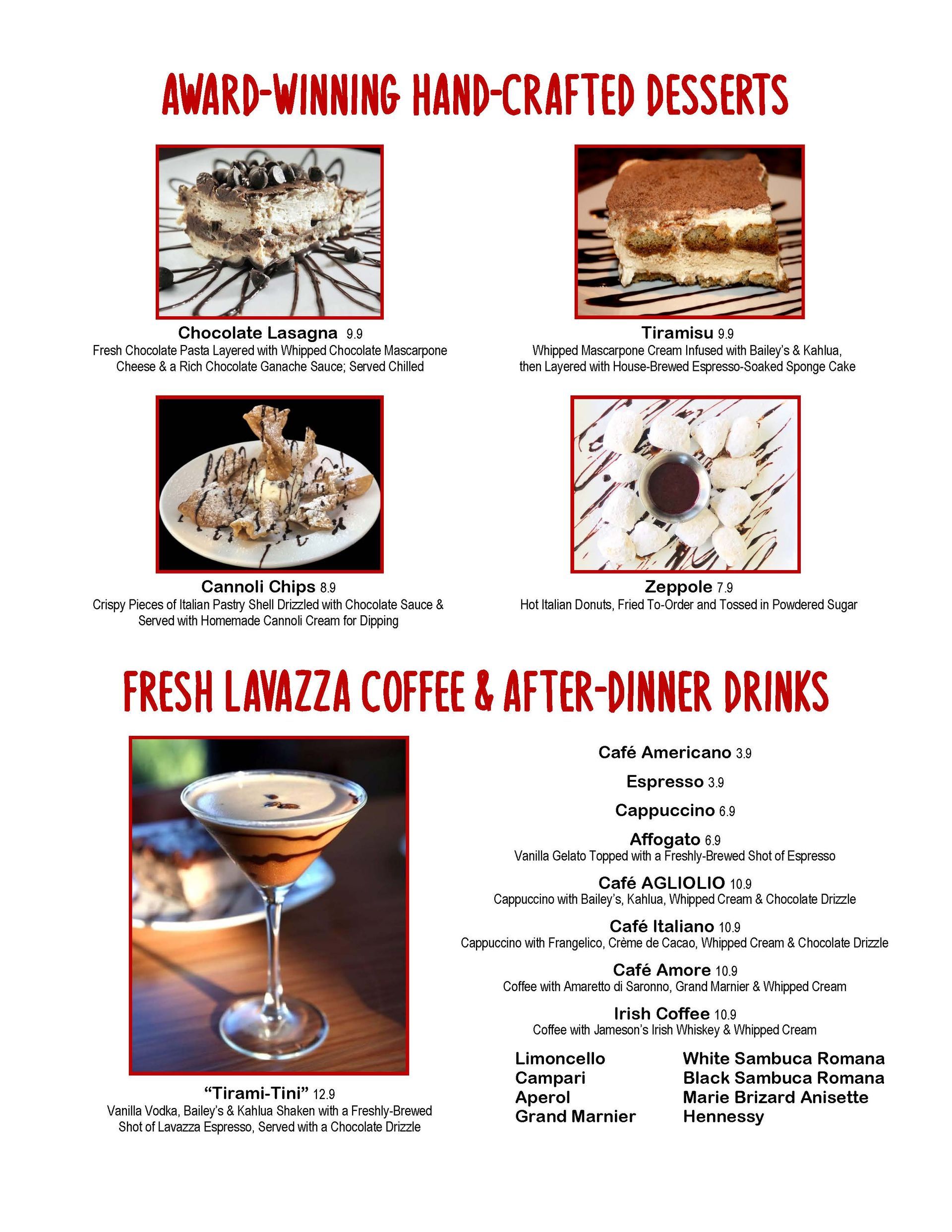photo of dessert menu. click for accessible PDF.