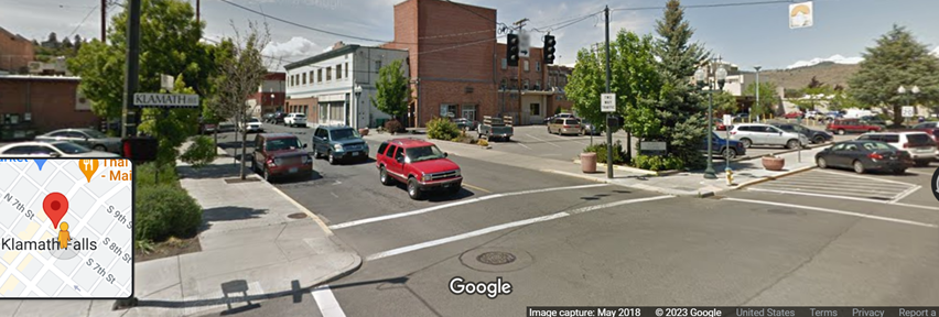 Estate Cases — Cars in Front of the Building in Klamath Falls, OR